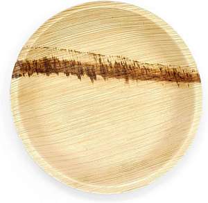 Platos de hoja de palma de areca de súper calidad, 100% naturales, desechables y compostables, para uso en el hogar, restaurantes, picnics y barbacoas. - Product Image 5