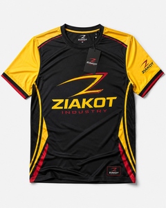 เสื้อยืด ZIAKOT ดีไซน์ใหม่สำหรับผู้ชาย สีเหลือง แดง-ดำ รุ่นเพอร์ฟอร์แมนซ์ - Product Image 1