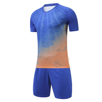Maillot de football et de soccer d'été imprimé de haute qualité, à séchage rapide, respirant, à manches courtes, 100 % polyester pour équipe