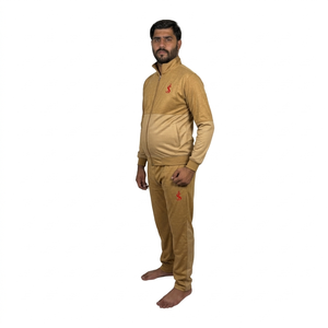 ชุดวอร์มลำลองผู้ชาย แขนยาว ชุดออกกำลังกาย เสื้อแจ็คเก็ตและกางเกงขายาว ชุดกีฬา 2 ชิ้น ทรงเข้ารูป - Product Image 2