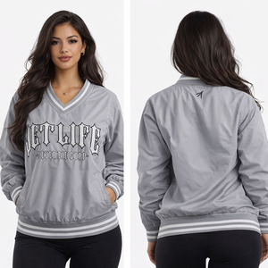 Custom Stand Collar Thick Waterproof Eco-Friendly <b>Jacket</b> with Kangaroo Pockets Front Embroidery Logos Teams & College Wear - Product Image 1