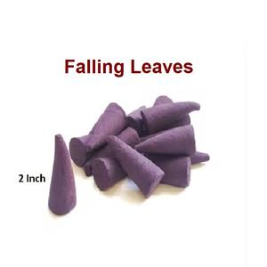 Conos de incienso de hojas que caen naturales Suministro al por mayor de conos de incienso de la mejor marca Conos de incienso de reflujo (púrpura) - Product Image 1
