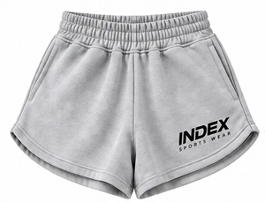 Index <b>Women's</b> Fleece <b>Skorts</b> High Waist Elastic Breathable Sporty Style With Pockets Gray Letter Logo - Product Image 1