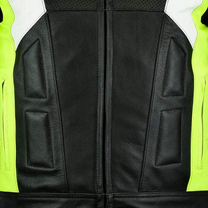 ZYDAR SPORTS Men's Plus Size Motorbike <b>Racing</b> <b>Jacket</b> Windproof Waterproof Leather Motorcycle Riding Apparel CE Protective Armor - Product Image 5
