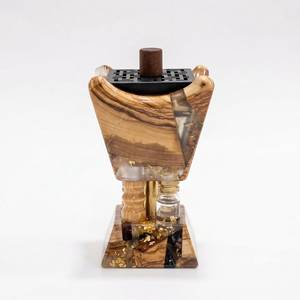 Quemador de incienso artesanal FAIZA CRAFT, ecológico, de madera y resina, hecho a mano con madera de acacia premium, soporte para aromaterapia, aromático para el hogar. - Product Image 6