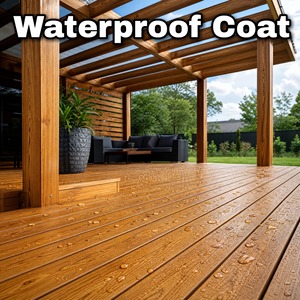 UV Resistant Wood Protective Coating Eco Friendly <b>Moisture</b> Proof Low VOC Waterproof 1K Finish For Outdoor Timber Surface - Product Image 3
