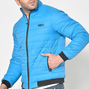 Veste matelassée élégante pour homme, matériau isolant durable, design chaud, séchage rapide, respirante, logo sur le devant, pour les voyages d'hiver et les activités de plein air - Product Image 5