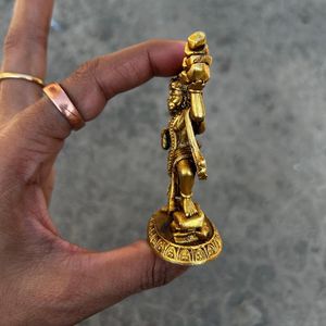 Grande statue de dieu en laiton |   Artisanat métallique fait main, Art pop moderne, Écologique, Durable, Dieu hindou, Décoration de table, Anniversaire, Temple domestique - Product Image 3