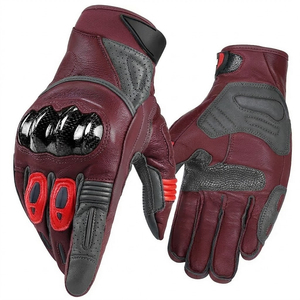 Guantes Deportivos Premium para Exteriores, Duraderos, de Piel de Cabra, Tela Suave para Mayor Comodidad, Agarre Superior, Diseño Elegante, Guantes para Motocicleta - Product Image 2
