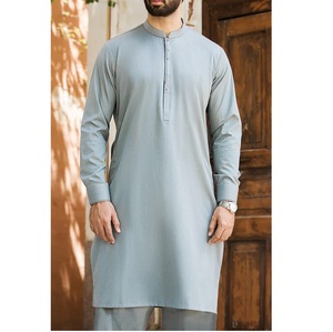Nouvelle Collection Été – Shalwar Kameez Long Homme Tendance – Vêtement Ethnique de Mariage Personnalisable avec Logo – Polyester Formel de Haute Qualité Infroissable - Product Image 1