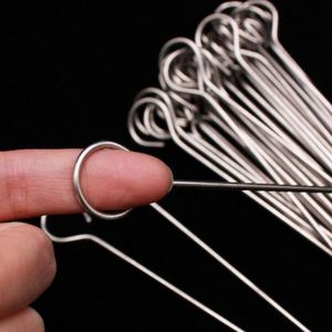 30 Spiedini Riutilizzabili in Acciaio Inox da 8 Pollici, Utensili per Barbecue per Grigliare Kebab, Carne e Pollo - Product Image 4