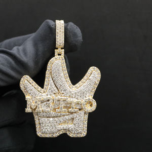 Colgante Premium Urban Boss Prime con Circonitas Esmeriladas - Product Image 1