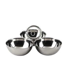 Ensemble de 3 bols de service en métal au design industriel en forme de feuille pour la maison, les hôtels, les fêtes, les fruits secs, les dattes, les noix, centre de table - Product Image 2