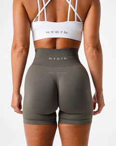 Leggings de yoga de gymnastique taille haute super doux et légers pour femmes Design taille basse en tissu tricoté respirant confortable - Product Image 4