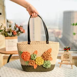 Bolsa de Mano Promocional de Diseño Único Tejida a Crochet, Bolsas de Compras de Algodón para Eventos y Regalos Corporativos Disponibles al Mejor Precio - Product Image 4