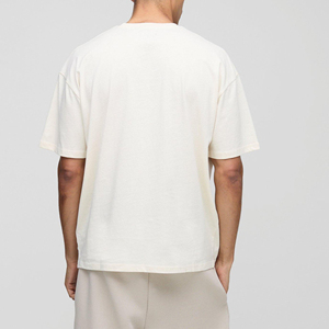 เสื้อยืดโอเวอร์ไซส์ผู้ชาย ผ้าฝ้าย 100% ระบายอากาศดี สไตล์ฮิปฮอป เป็นมิตรกับสิ่งแวดล้อม สวมใส่สบาย ราคาโรงงาน ขายดี - Product Image 2