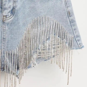 Shorts de Verano para Mujer, Talla Grande, Cintura Baja, Casuales, Desgastados, con Agujeros, Mini Jeans, Pantalones Cortos de Mezclilla, Servicio OEM - Product Image 5