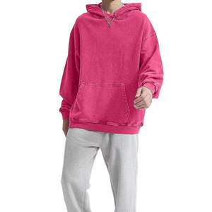 Streetwear <b>Hoodie</b> High Quality Fleece Hooded Sweatshirt Pullover Heavy Weight 300GSM <b>Black</b> <b>Plain</b> <b>Hoodie</b> for Men - Product Image 1