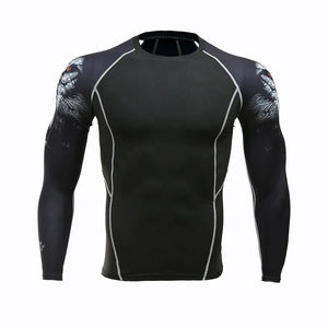 Low Price Rash Guards Custom Design Sublimation Printed Long Sleeve Cheap Price <b>Plus</b> <b>Size</b> Men Rash Guard from Pakistan - Product Image 6