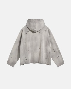 Oversized Brown Hooded Sweatshirt <b>Men's</b> French Terry Cotton <b>Pullover</b> Autumn Casual Wear - Product Image 5