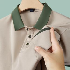 Polo blanc moderne pour homme, léger, respirant, en coton, décontracté, avec logo personnalisé, commandes en gros OEM - Product Image 5
