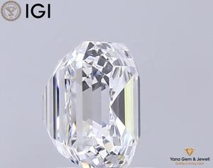 Diamante de Corte Asscher Cultivado en Laboratorio CVD con Certificado IGI, Color D, Claridad VVS2, 3.00 Quilates, para Creación de Joyería Exclusiva - Product Image 5