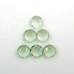 6mm naturel vert améthyste à facettes coupe ronde pour bijoux personnalisé à la main pierres précieuses en vrac en gros meilleur prix en Inde - Product Image 2