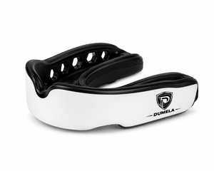 Protège-dents souple en caoutchouc et silicone Dumela, blanc et noir, équipement de protection pour l'entraînement de boxe, unisexe, adulte, ajustement personnalisé, protection des dents - Product Image 2