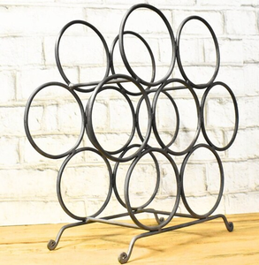 Estante Metálico para Botellas de Vino, Decoración para Comedor o Bar, Organizador de Botellas de Cerveza y Bebidas - Product Image 1