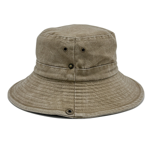 High Quality Washed Distressed Wide Brim Solid Blank Bucket <b>Hat</b> Custom Embroidery Printed Logo Fisherman <b>Hats</b> <b>Cap</b> for Men Women - Product Image 4