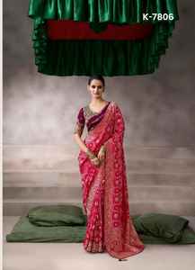Sari elegante y moderno para mujer, ideal para fiestas y bodas, disponible a precio de mayorista desde India, sari de Bollywood. - Product Image 2