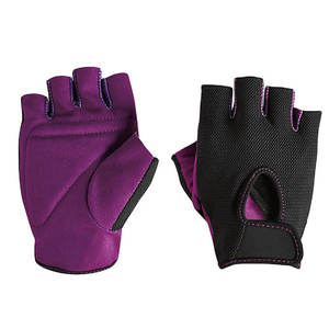 Guantes Deportivos de Medio Dedo Transpirables de Cuero Hechos en Pakistán con Soporte para Muñeca y Cierre de Cordones para Entrenamiento Unisex en el Gimnasio - Product Image 1