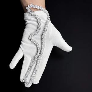 Collier tennis de luxe en moissanite taille poire VVS1 |   Argent sterling 925 - Product Image 5