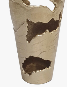 Beautiful <b>Marvelous</b> Design Flower Pot Vase In Aluminium Gold Color Artificial Flowers Vase For Wedding Decor Accessories - Product Image 3