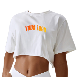 เสื้อยืดผู้หญิงสั่งทำพิเศษ เป็นมิตรกับสิ่งแวดล้อม ผ้าฝ้าย 100% 300gsm สำหรับฤดูร้อน ตกแต่งด้วยลายปัก สไตล์สตรีทแวร์ ขายส่ง สีและขนาดตามสั่ง - Product Image 1