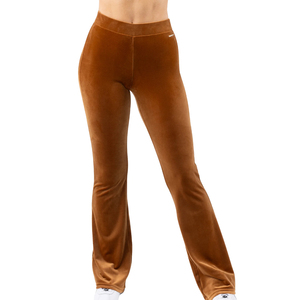 Pantalones de Terciopelo de Pierna Ancha para Mujer, Personalizados, de Alta Calidad, 360GSM, Poliéster/Spandex, Transpirables, Ecológicos, Cintura Elástica - Product Image 1
