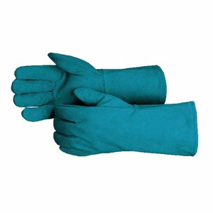 Gants de soudure en cuir de vachette pleine fleur de qualité supérieure, robustes, pour la sécurité industrielle, la protection des mains, la lutte contre les incendies et le barbecue - Product Image 6