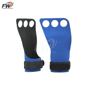 Protège-mains en cuir rembourrés de haute qualité pour la musculation, avec sangles de maintien pour les poignets, équipement de gym - Product Image 2