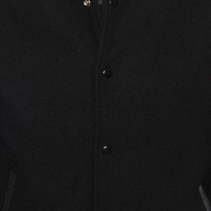 Veste universitaire noire pour femme, manches longues, col montant, couleur unie, coupe courte, pour l'automne - Product Image 4