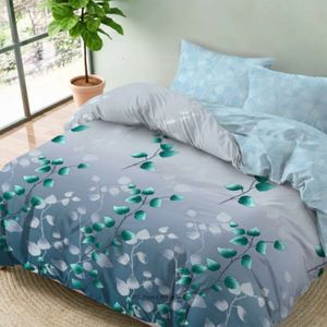 High Quality Extra King Floral <b>Comforter</b> <b>Set</b> with Flat Sheet 200x200cm 6 Piece Soft Printed Bedding <b>Set</b> for Home Hotel - Product Image 3