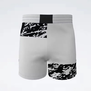 Pantalones Cortos Deportivos Blancos para Hombre, con Estampado de Camuflaje Negro, Tela de Poliéster, Ajuste Atlético, Absorción de Humedad, Ligeros, Transpirables, para Entrenamiento - Product Image 5