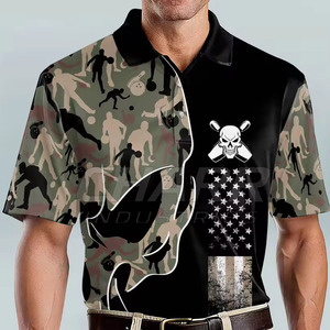 Camiseta de Manga Corta para Hombre, 100% Poliéster, Transpirable, Antibacteriana, Impermeable, de Secado Rápido, Tallas Grandes, Estampada, Bajo MOQ, Servicio OEM, Personalizable - Product Image 4