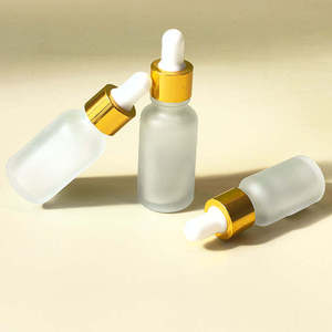 5ml-100ml High Quality Round Glass Bottle Essential Oil Dropper Silk Screen Printed Unalilia PZ-12 Lotion Spray Frosted Cosmetic - Product Image 6