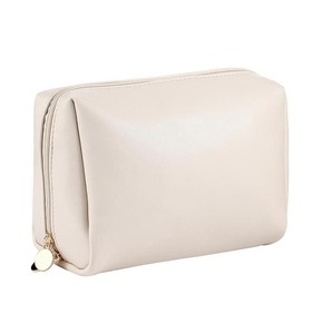 Bolsa de Viaje Organizadora de Accesorios de Cuero Genuino al por Mayor, Neceser de Maquillaje con Cremallera para Mujer, Bolsa de Aseo para Hombre, Novedad - Product Image 1