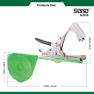 SONO NJ919 Atadora Manual de Jardín de Grado Industrial, Mango de Acero al Carbono, Estuche Grande de Plástico, Pasadores 604C/604EL OEM - Product Image 4