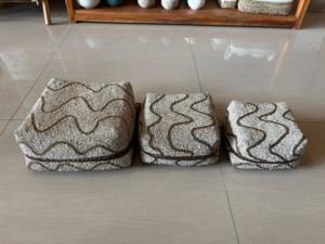 Indonesian's Best Seller Bohemian Rattan Cube Storage <b>Bins</b> With Wavy Pattern For Living Room Organization - Product Image 3