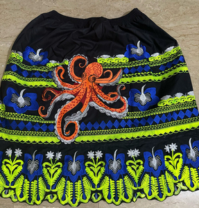Jupe Hawaïenne Décontractée Longueur Cheville pour Femme en Polyester de Haute Qualité OEM, Tissu Satiné Brodé, Séchage Rapide et Lavable - Product Image 6