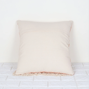Hand Tufted Crewel Texture Boho Ivory and Orange Fringe Cushion Cover Handmade <b>Decorative</b> <b>Pillow</b> Case for Sofa Bedroom Living - Product Image 2