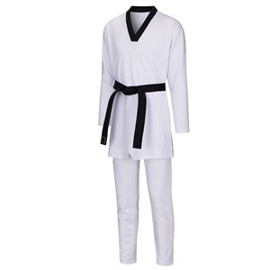Uniforme d'arts martiaux à col en V / Uniforme de Taekwondo avec pantalon à taille élastique - Product Image 1