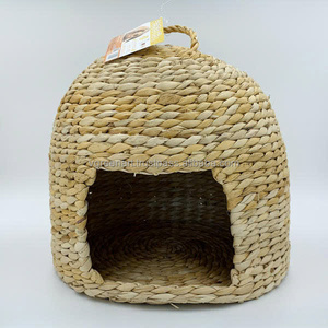 Casa Tejida para Mascotas Pequeñas, Nido para Hámster o Cobaya, Juguete para Masticar, Escondite, Mueble de Fibra para Interiores - Product Image 3